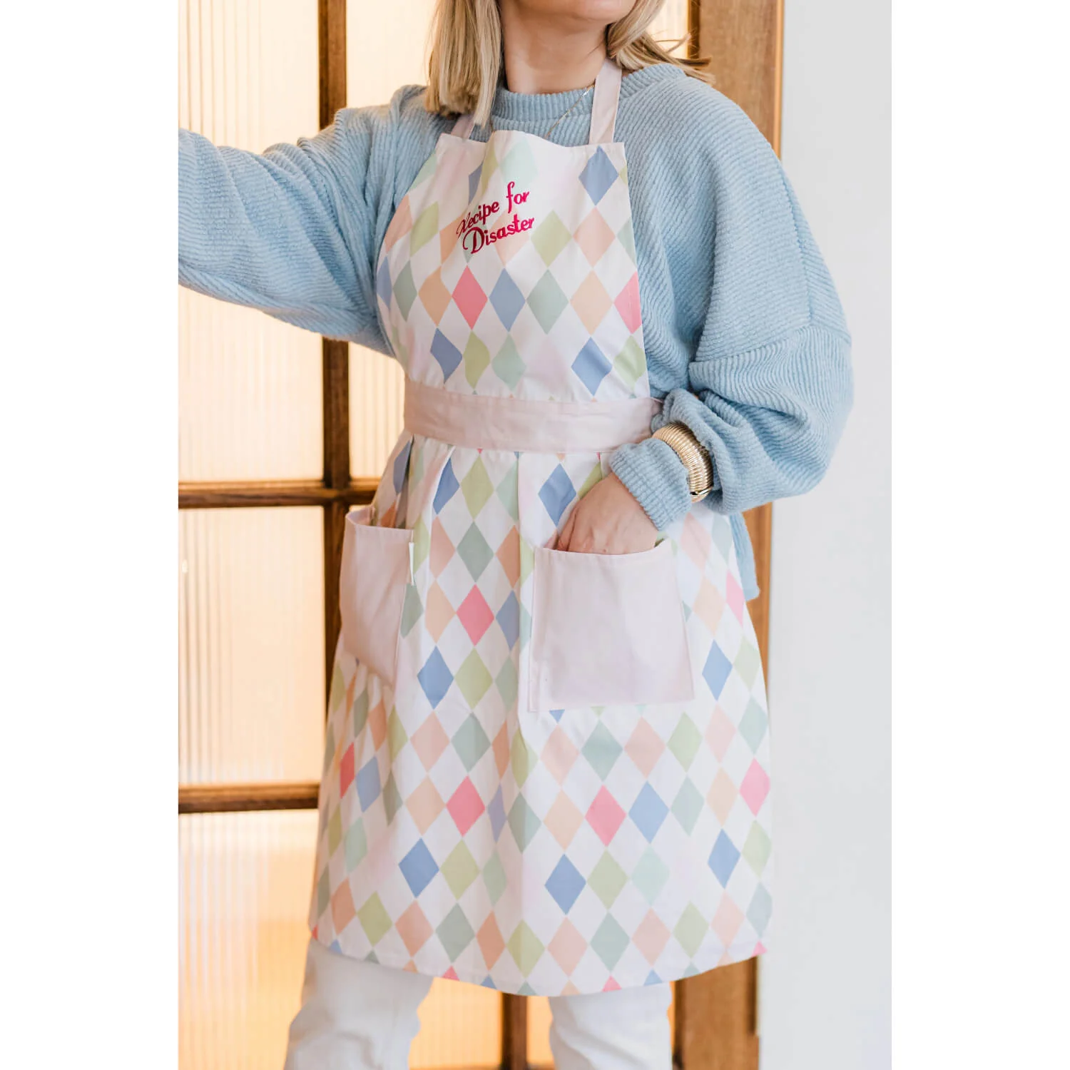 Yvonne Ellen 100% Cotton Apron - Harlequin - Image 3
