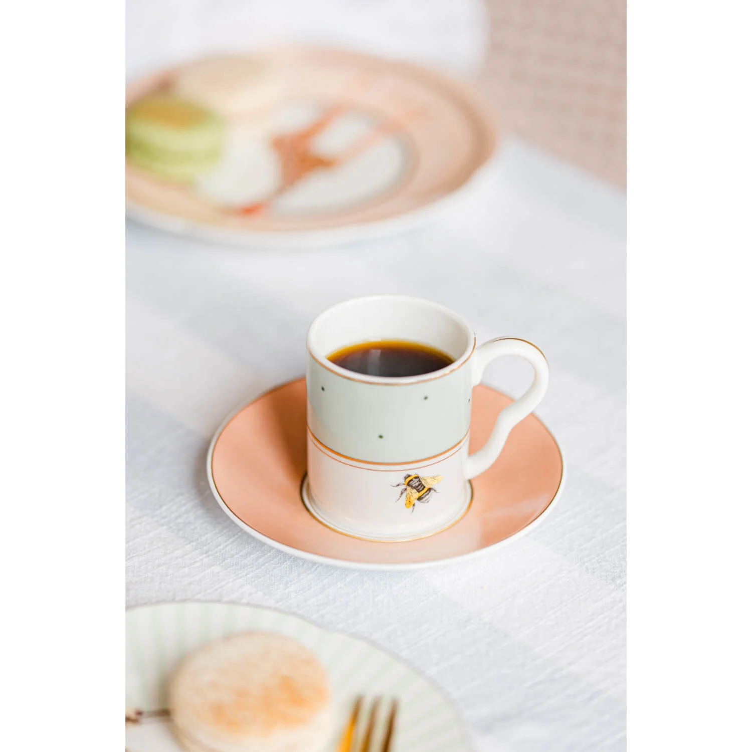 Yvonne Ellen 2-Piece Fine China Espresso Cup & Saucer - Slogan - Image 6
