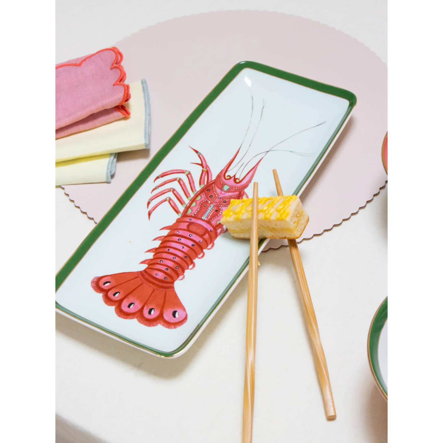 Yvonne Ellen 32cm China Serving Plate - Lobster - Image 4