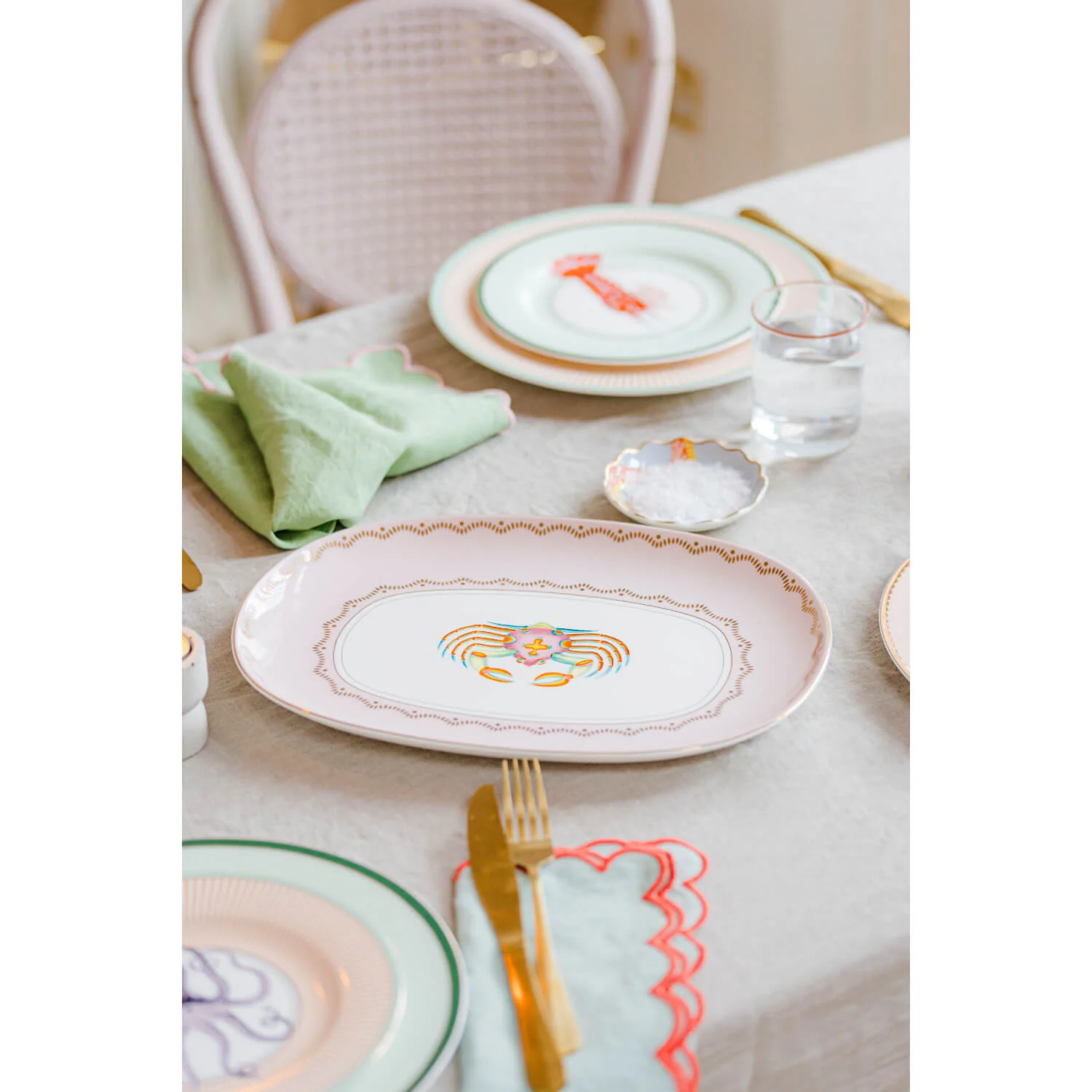 Yvonne Ellen 34cm Fine China Platter - Crab - Image 4