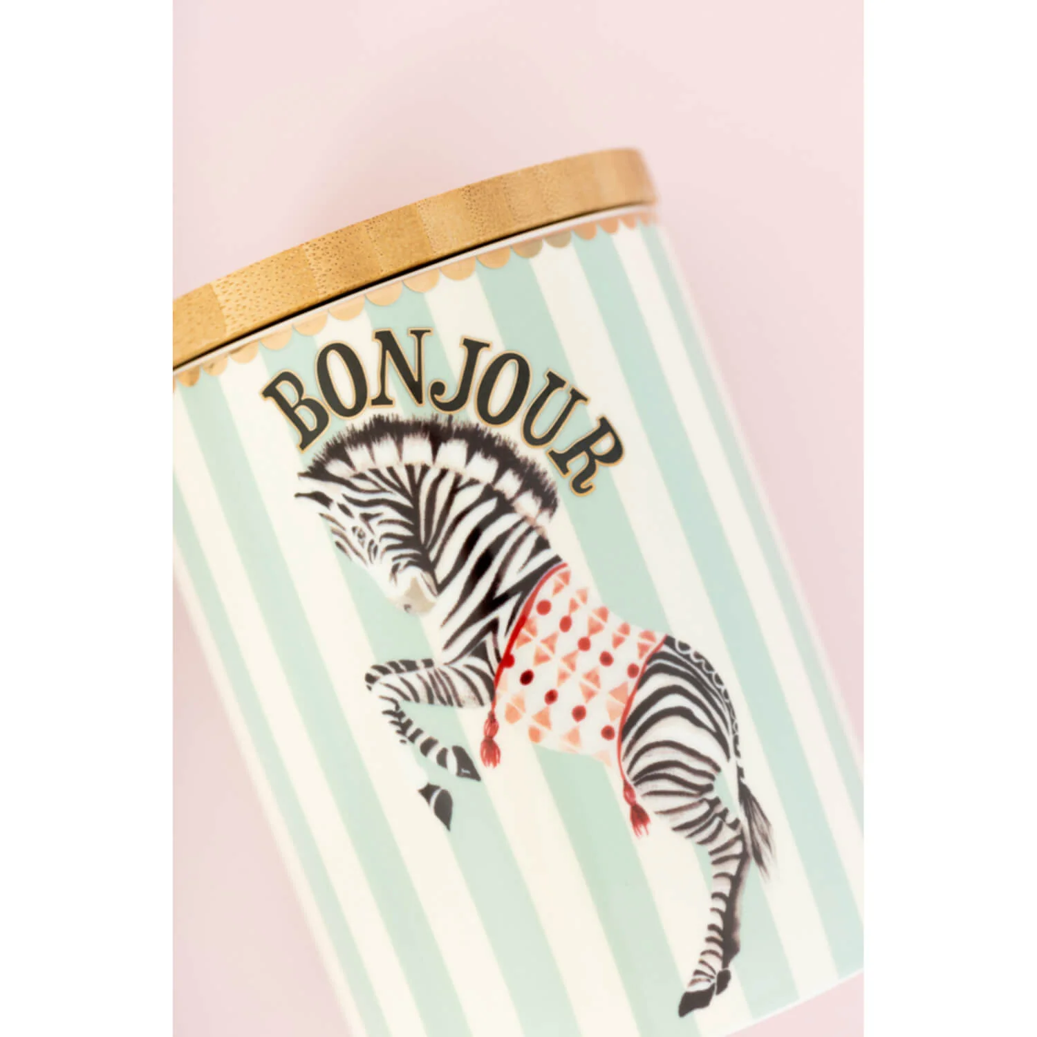 Yvonne Ellen Fine China Medium Storage Jar - Zebra - Image 2