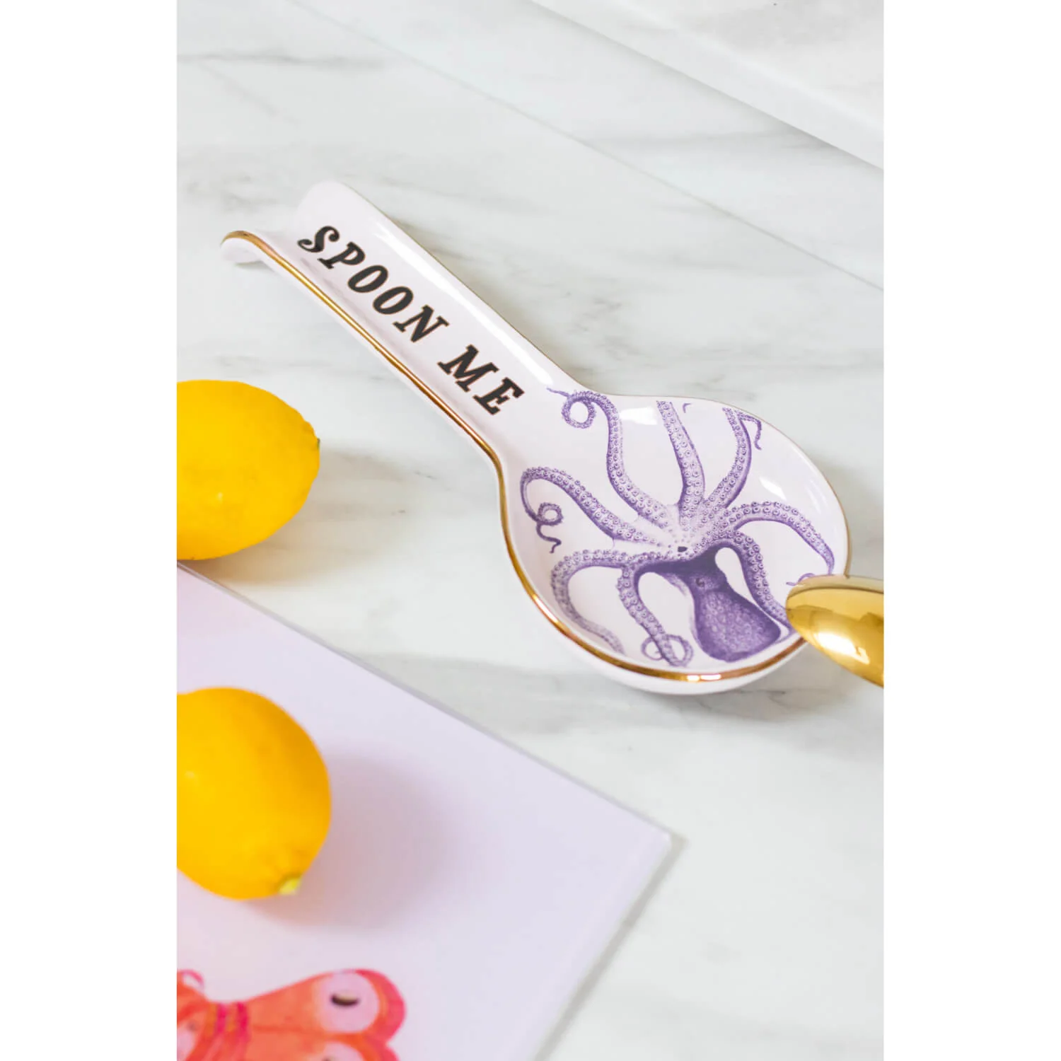 Yvonne Ellen Fine China Spoon Rest - Octopus - Image 3