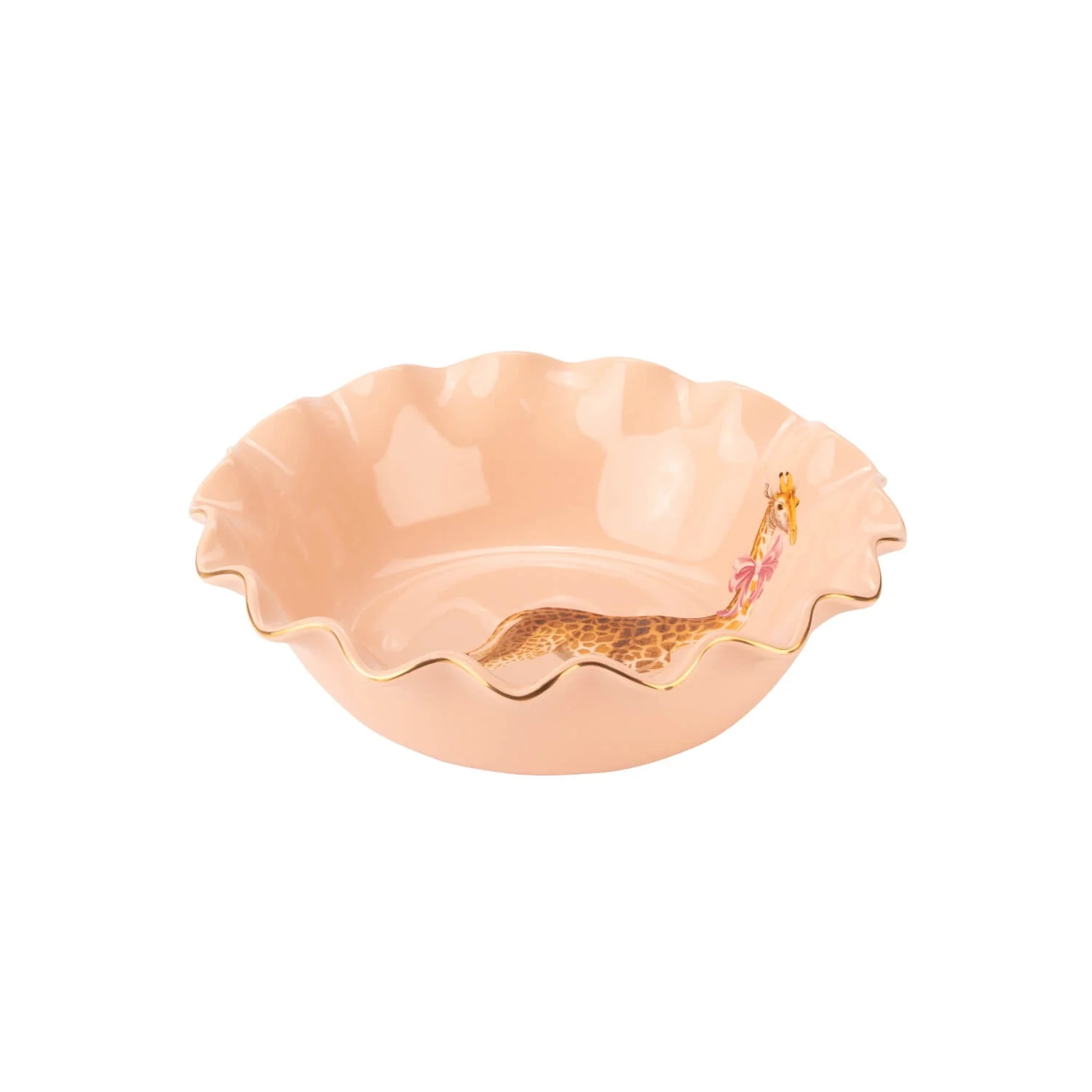 Yvonne Ellen Fluted Fruit Bowl - Giraffe