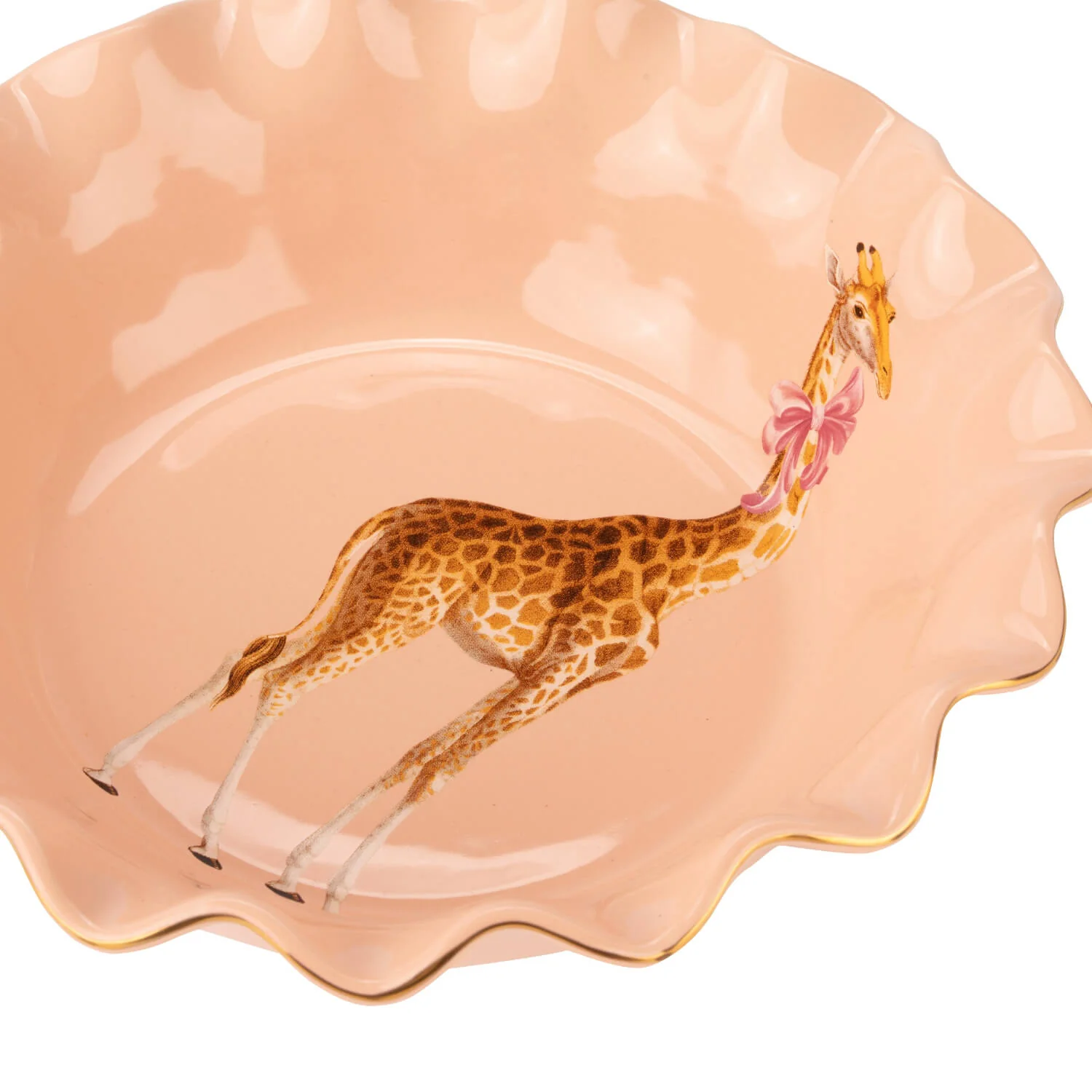 Yvonne Ellen Fluted Fruit Bowl - Giraffe - Image 2