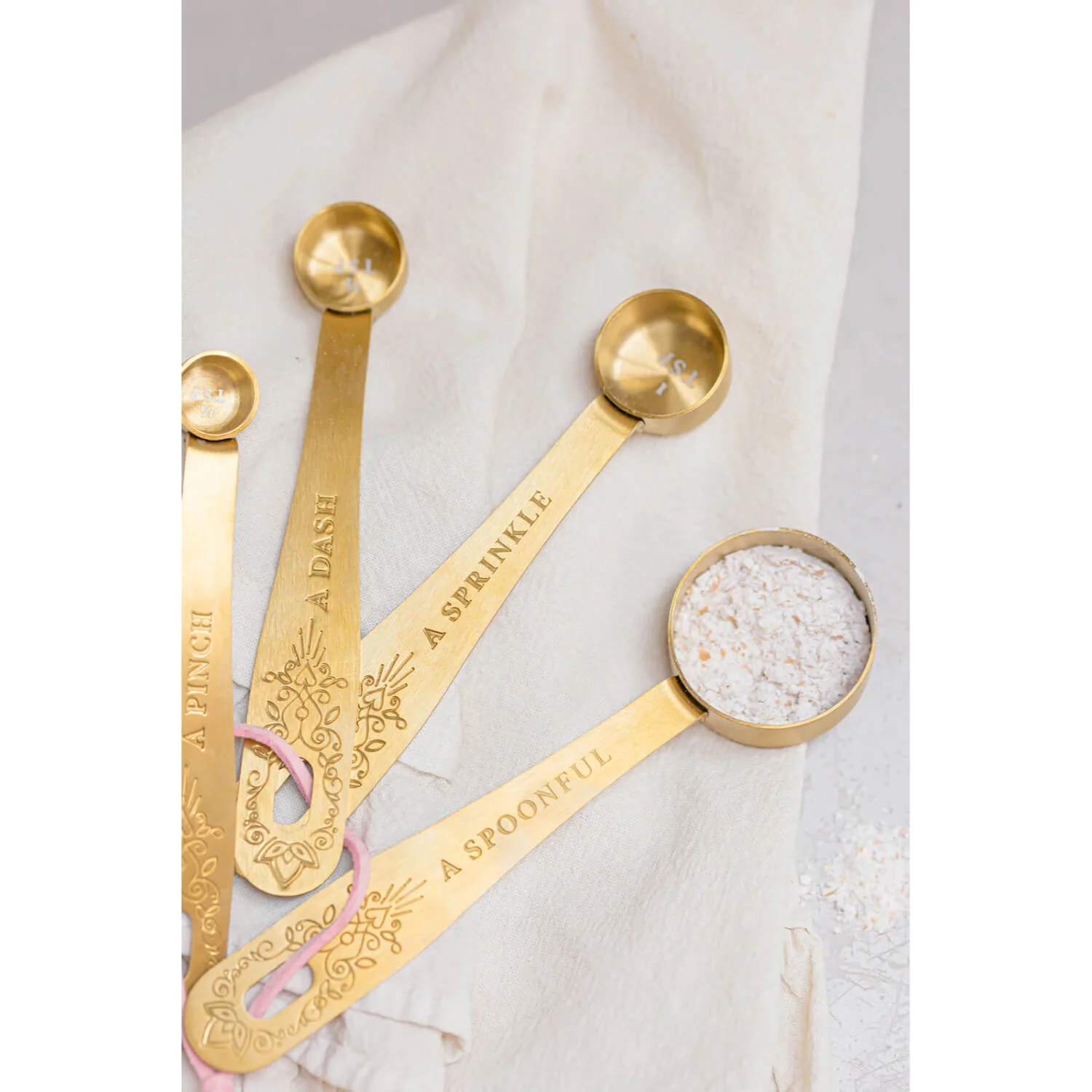 Yvonne Ellen Gold Measuring Spoons - Set Of 4 - Image 4