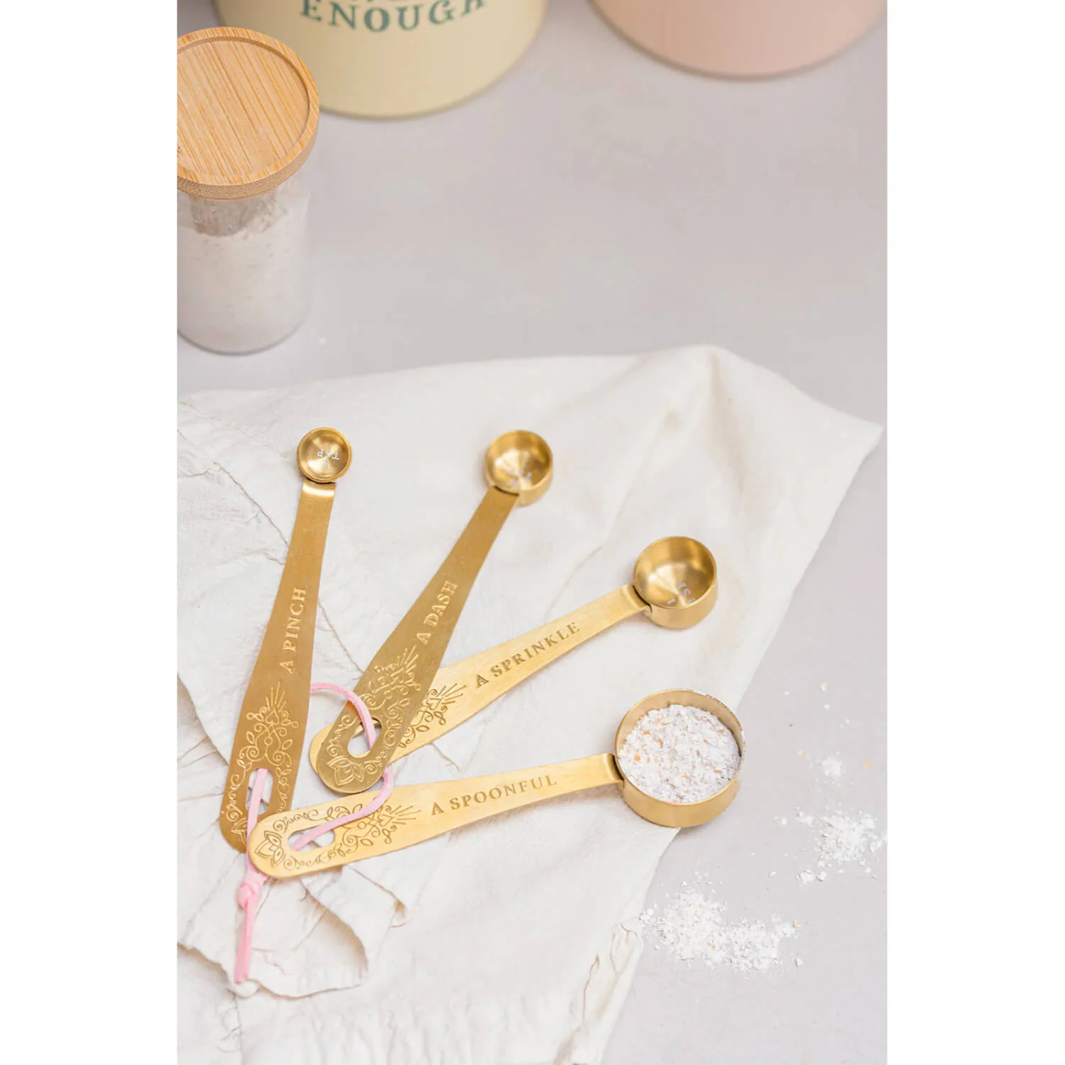 Yvonne Ellen Gold Measuring Spoons - Set Of 4 - Image 5
