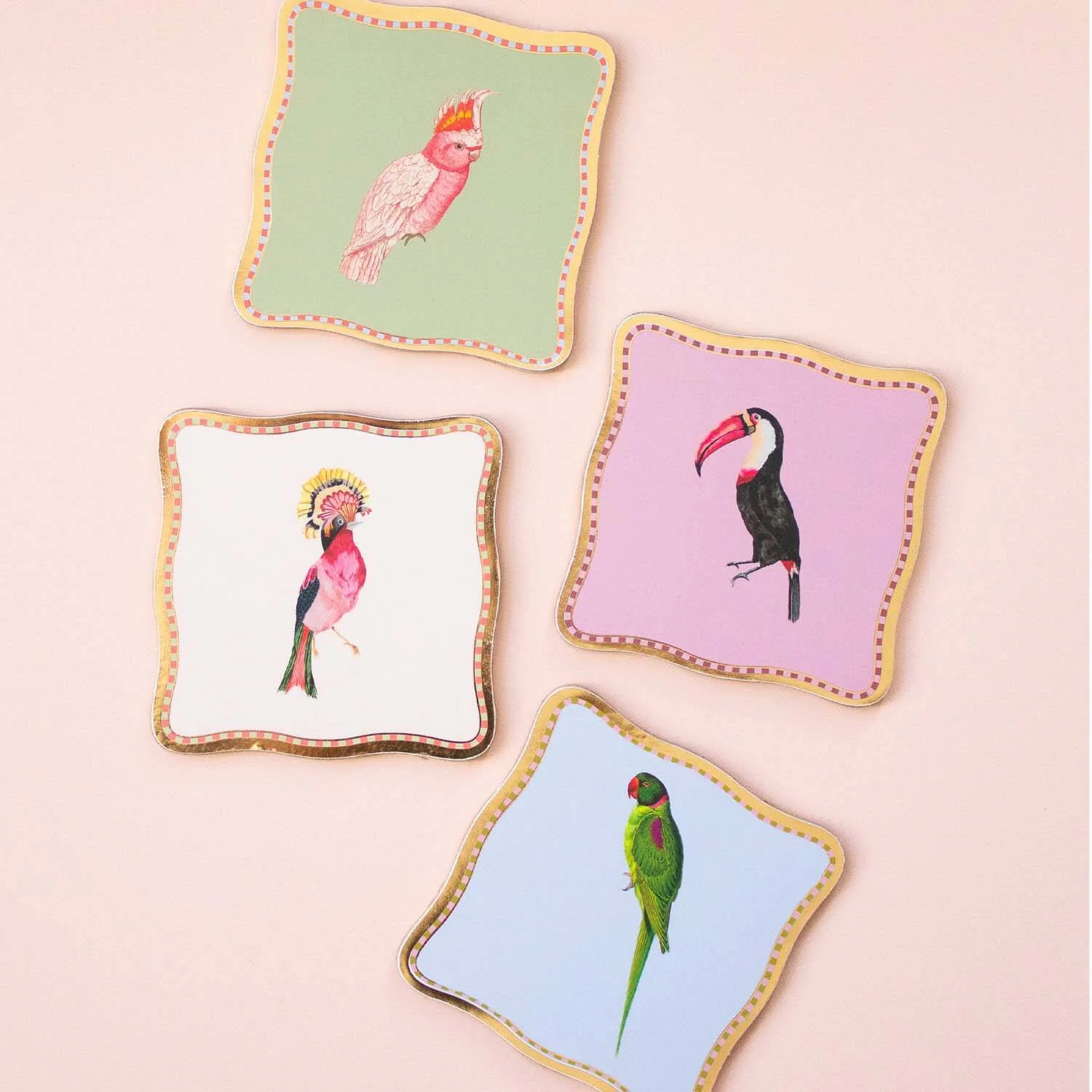 Yvonne Ellen Set Of 4 Coasters - Birds - Image 2