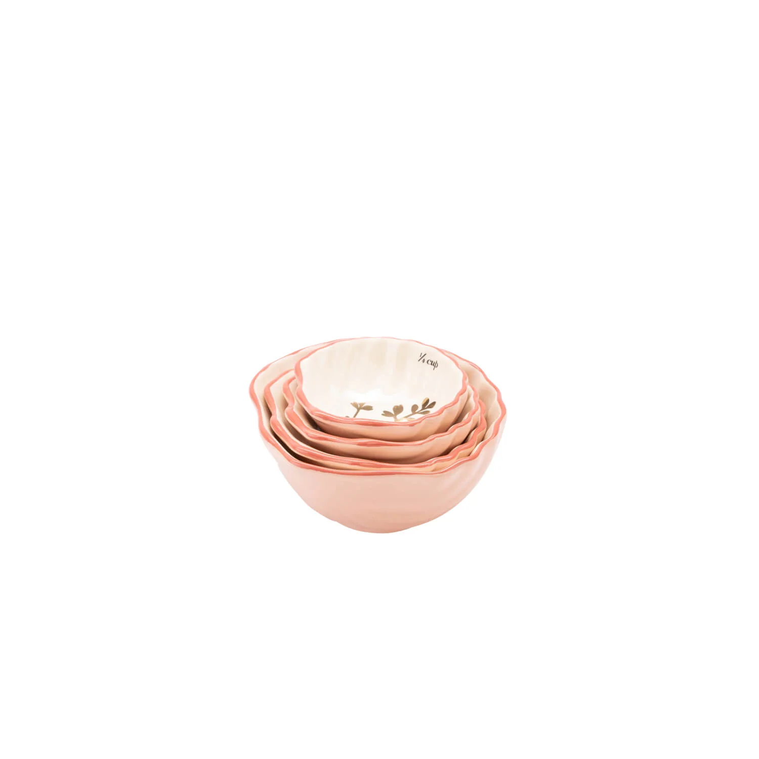 Yvonne Ellen Set Of 4 Measuring Cups - Shell - Image 3