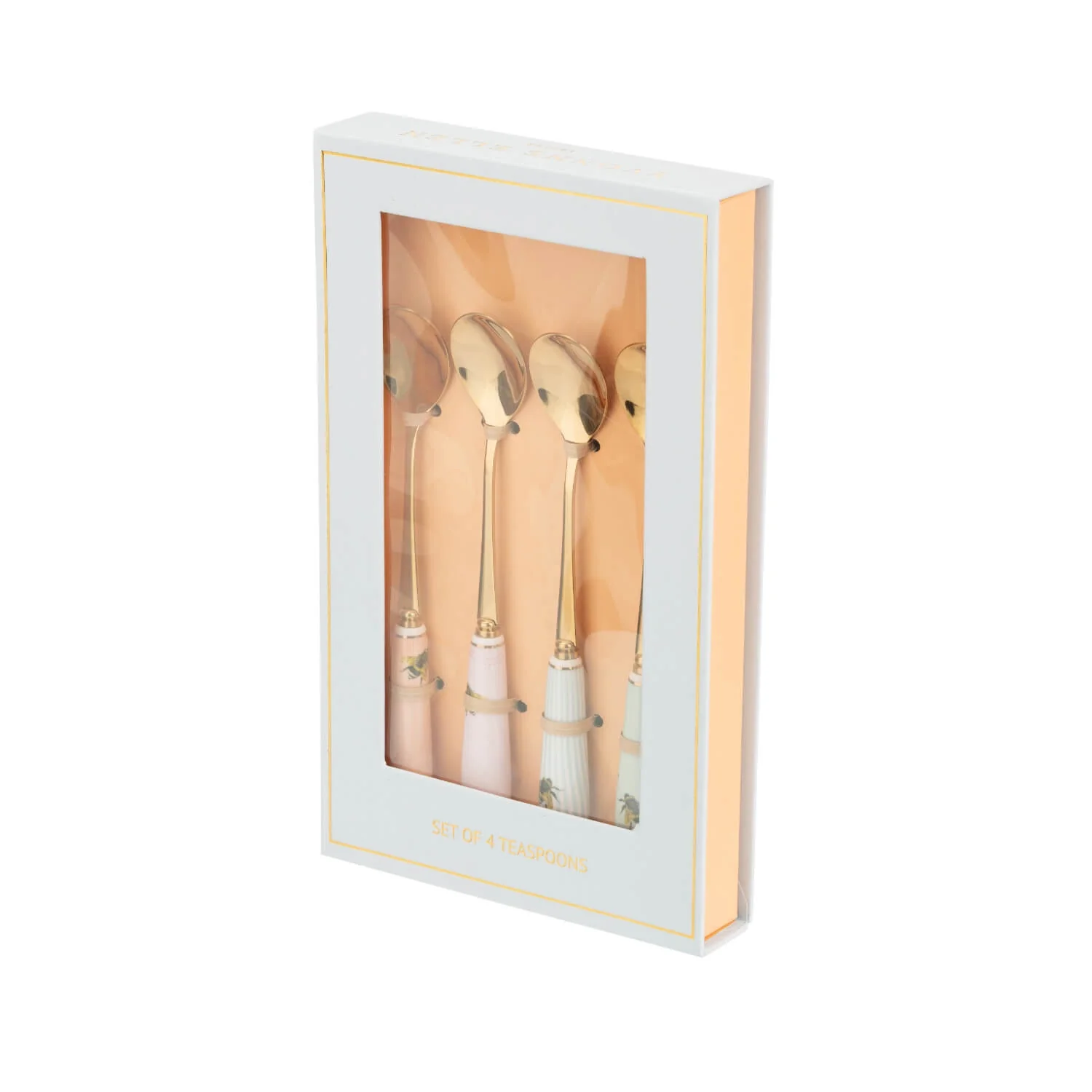 Yvonne Ellen Set of 4 Teaspoons With China Handles - Bee - Image 6