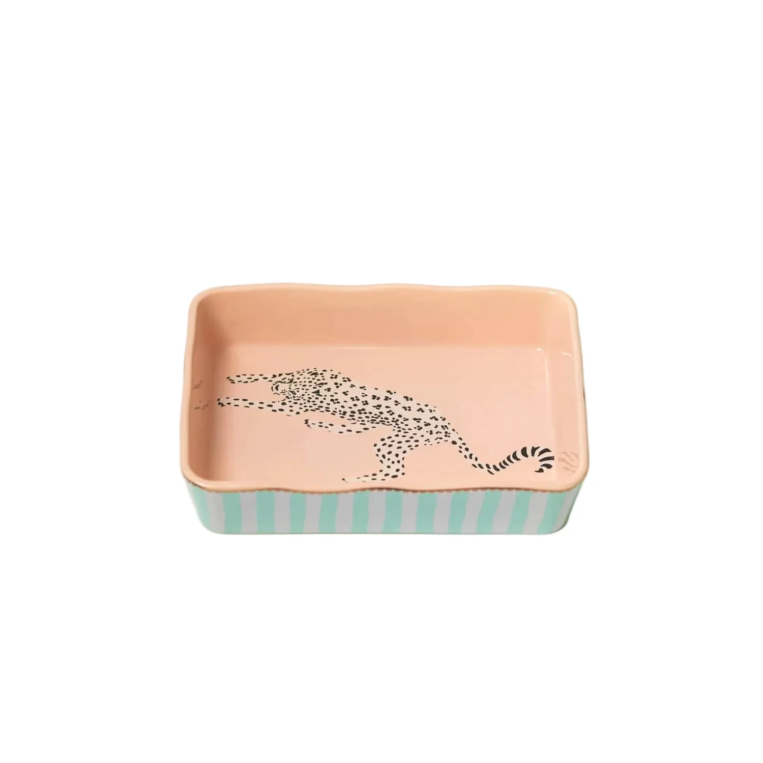 Yvonne Ellen Small Rectangular Oven Dish - Cheetah
