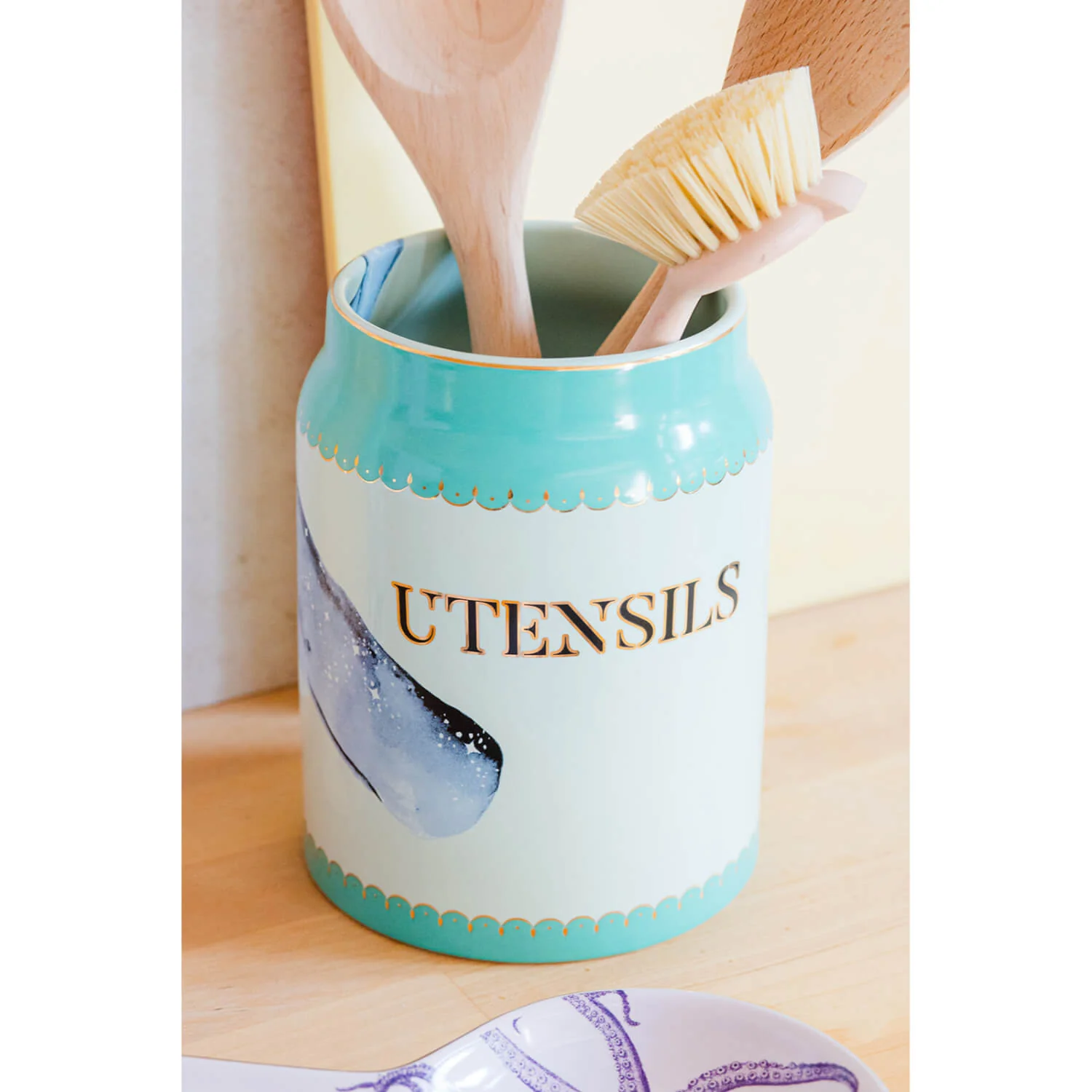 Yvonne Ellen Utensil Pot - Whale - Image 6