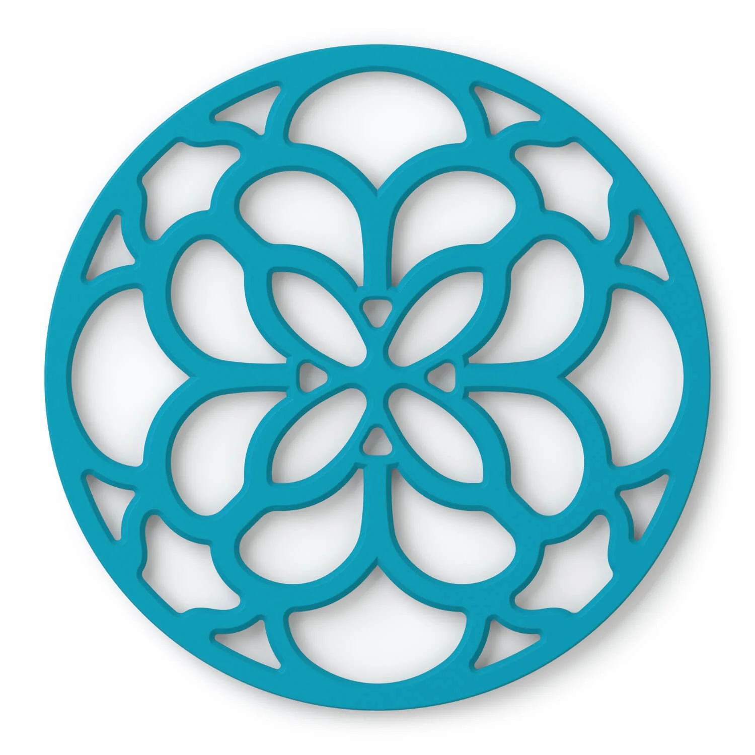 Zeal 18cm Silicone Circular Trivet Mat - Aqua