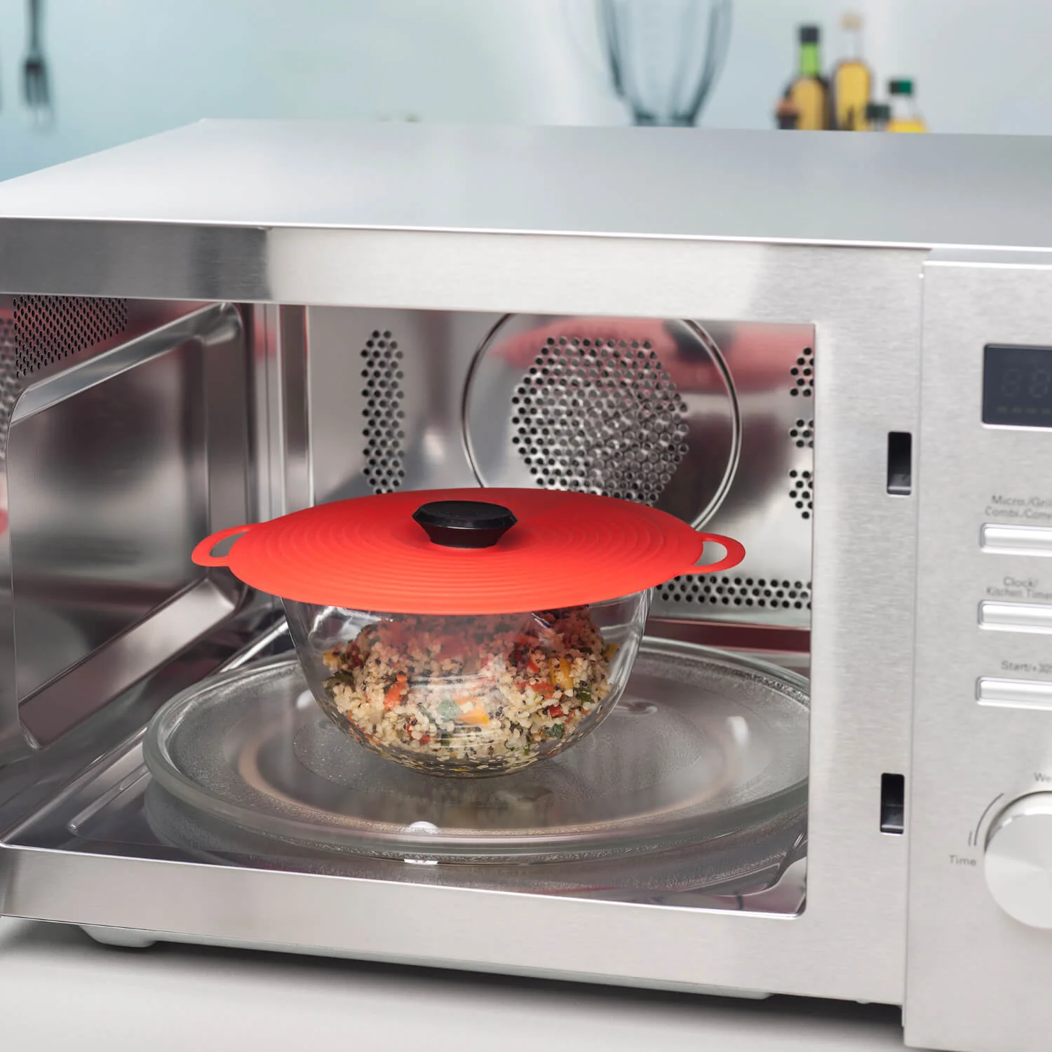 Zeal 20cm Self Sealing Silicone Lid - Red - Image 4