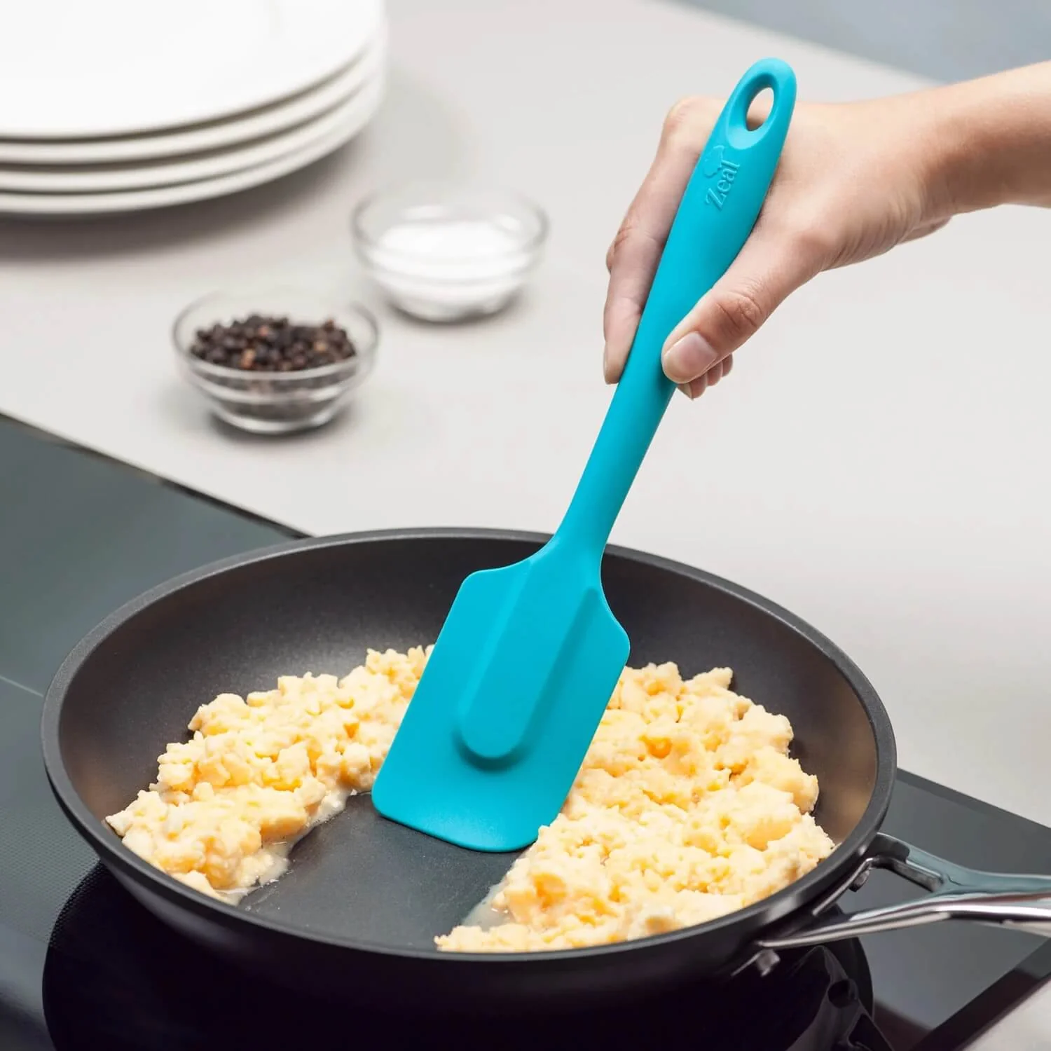 Zeal 26cm Silicone Spatula - Neon Aqua - Image 2