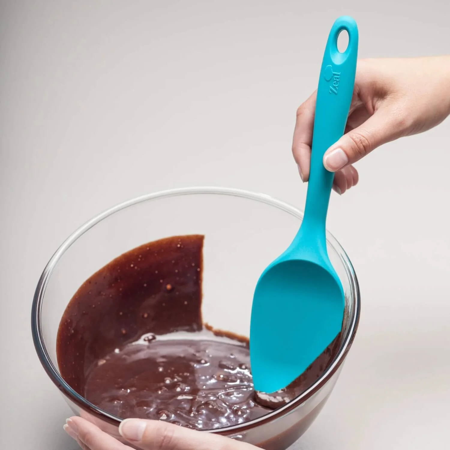 Zeal 26cm Silicone Spatula Spoon - Neon Aqua - Image 2
