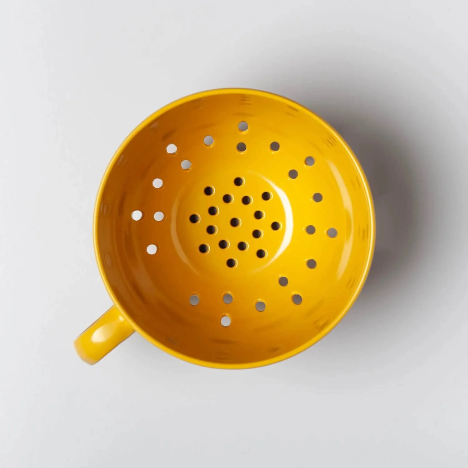 Zeal Berry 10cm Melamine Colander with Handle - Mustard - Image 2