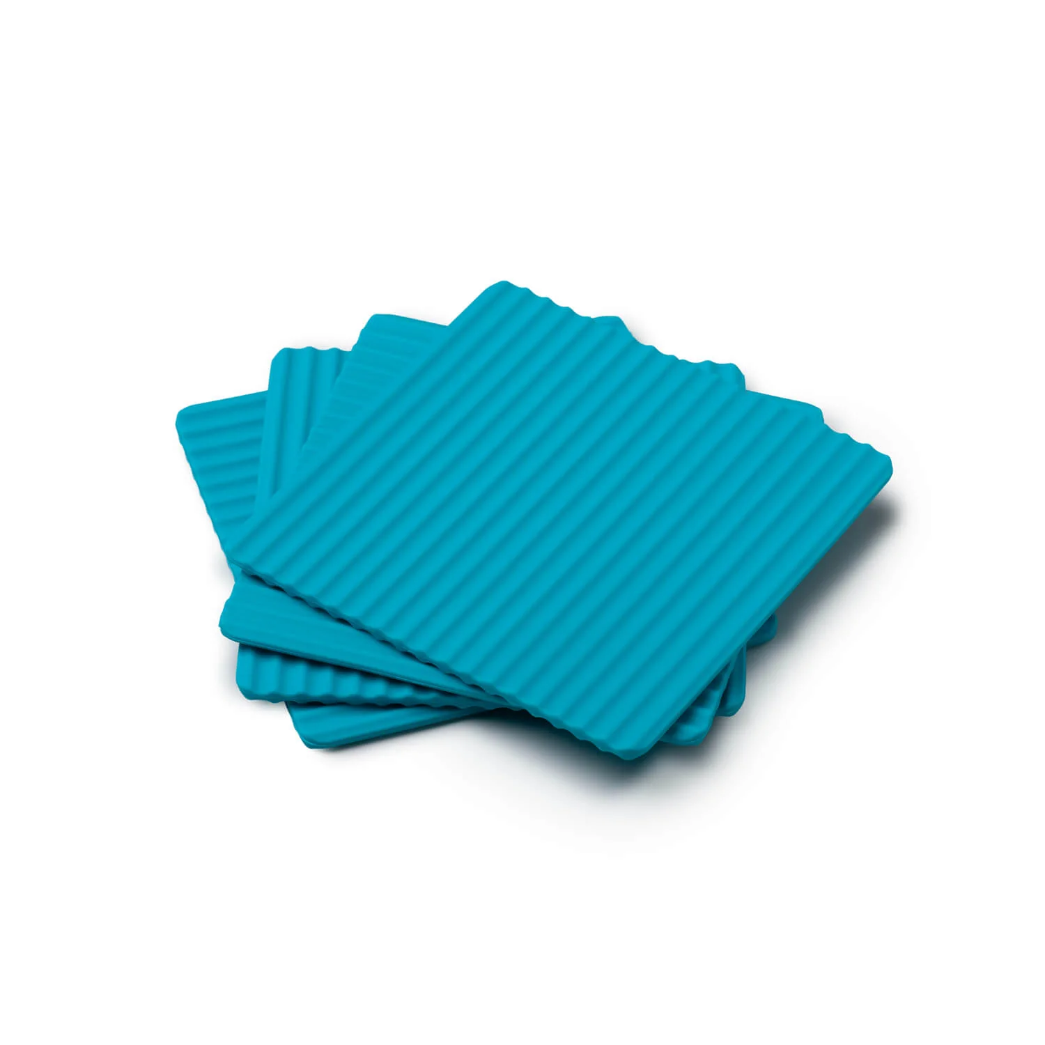 Zeal Set Of 4 Silicone Coasters - Aqua - Image 2