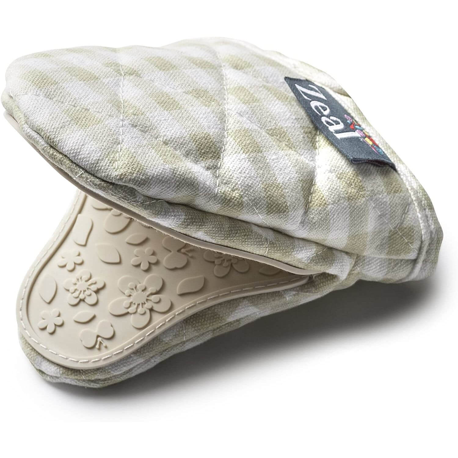 Zeal Silicone & Cotton Gingham Mini Mitt - Assorted - Image 3