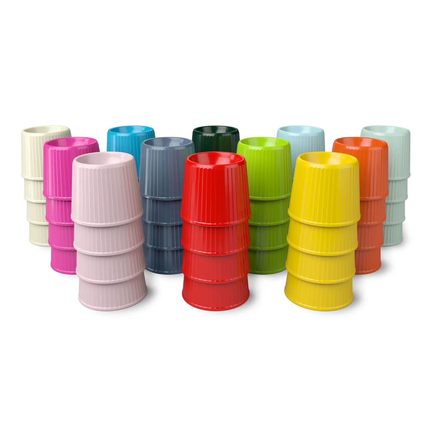 Zeal Stacking Melamine Egg Cup - Cream - Image 5