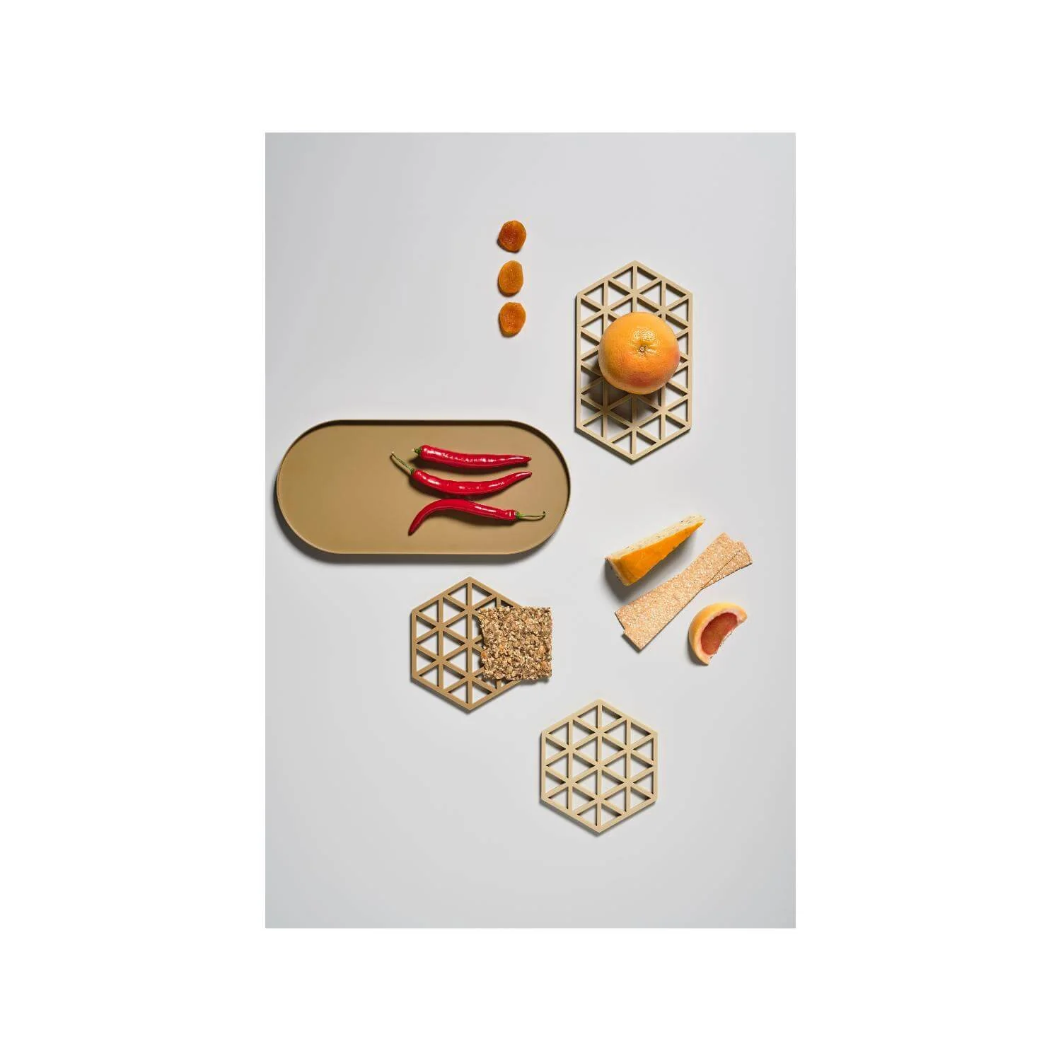 Zone Denmark Triangles Silicone Trivet - Warm Sand - Image 2