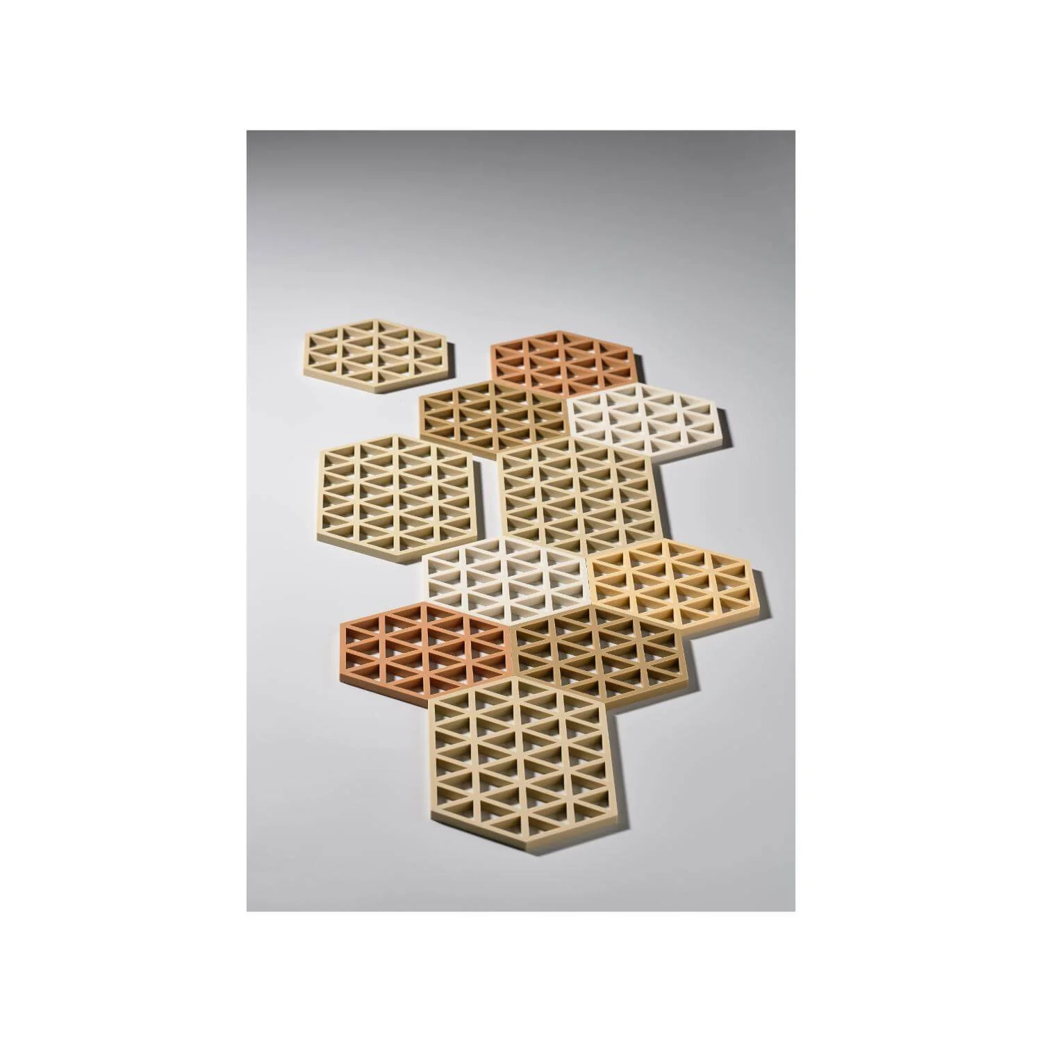 Zone Denmark Triangles Silicone Trivet - Warm Sand - Image 3