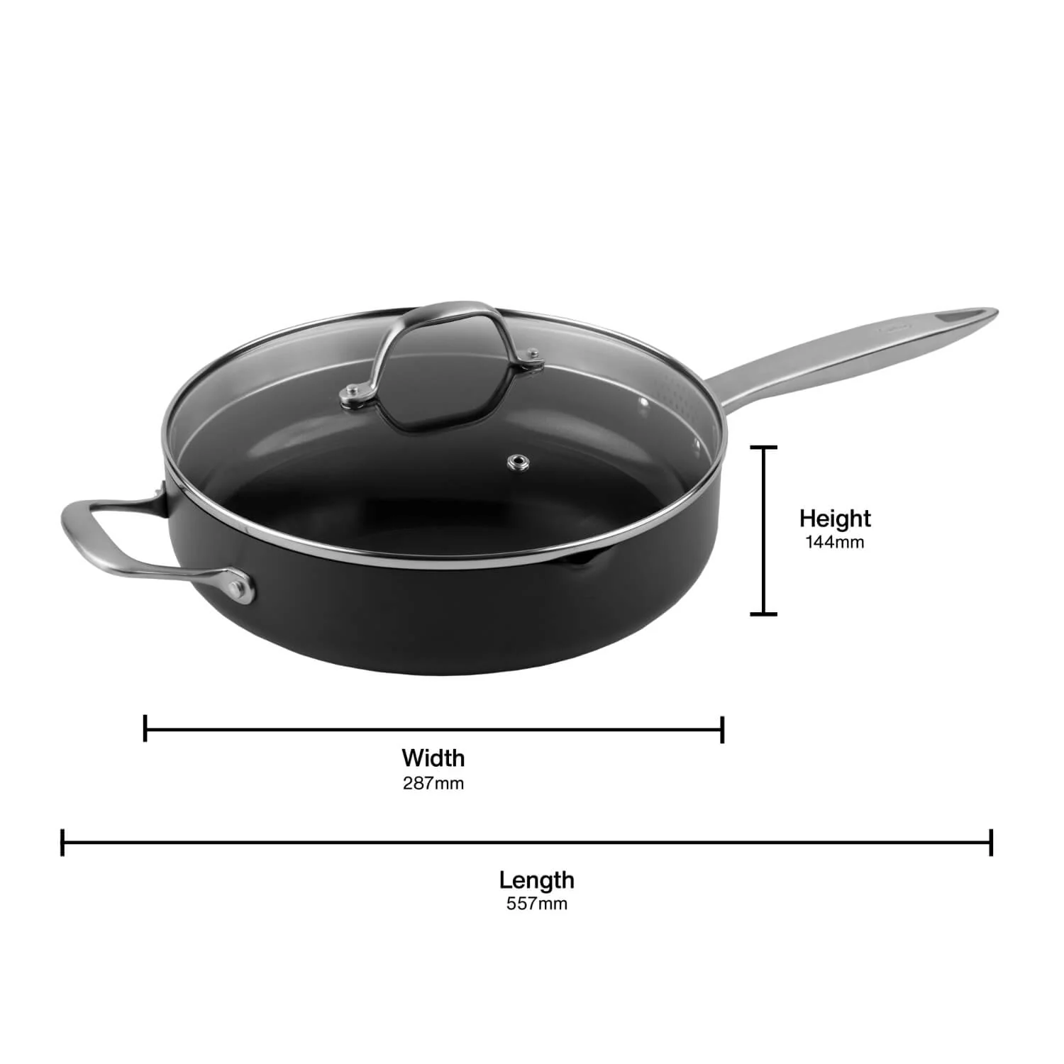Zyliss Ultimate Pro 28cm Ceramic Non-Stick Sauté Pan With Lid - Image 13